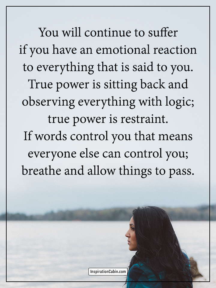 breathe and allow things to pass