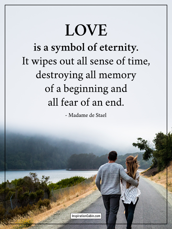 Love is a symbol of eternity