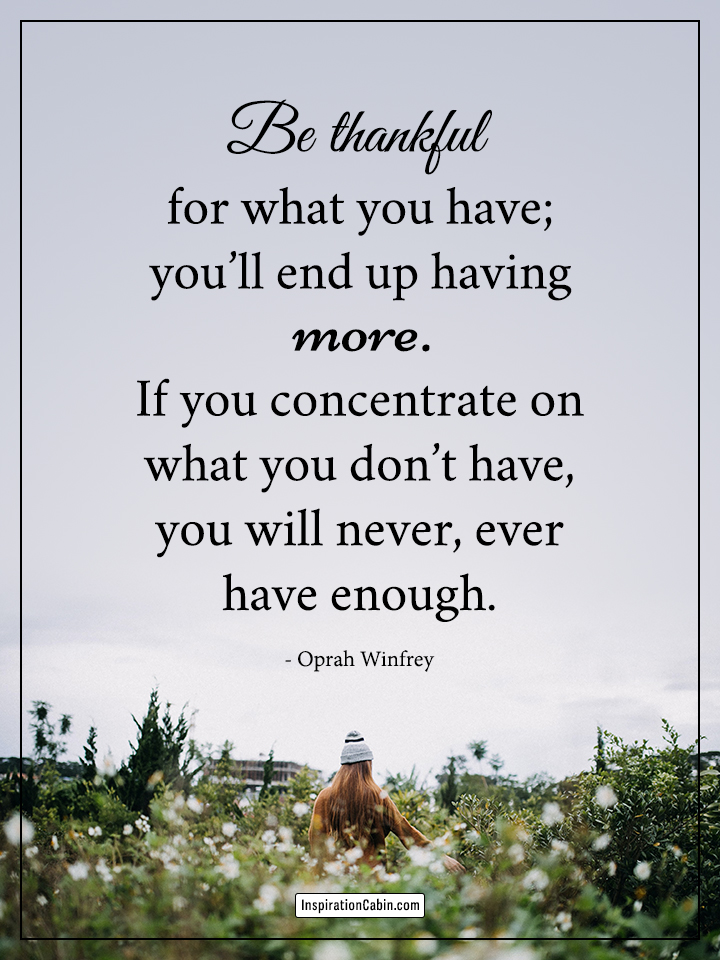 Be thankful quote
