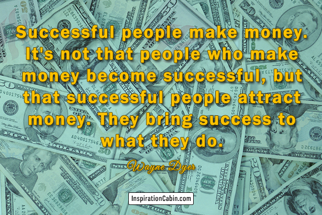successful people attract money