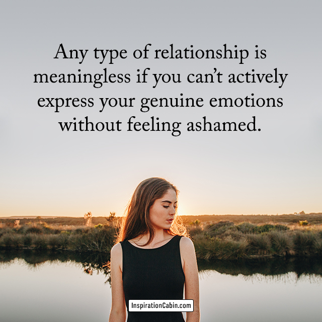 express your real emotions quote